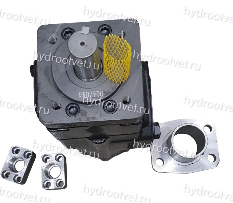 T6CCL-014-014-R00-U - Пластинчатый нерегулируемый насос сдвоенный с рабочим объемом 46+46 см3, взаимозаменяем с насосом НПл 45-45/16 и НПл 45-45/20