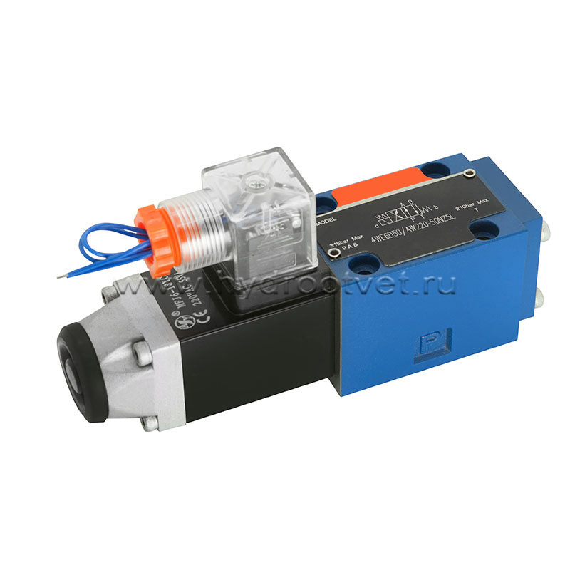 4WE6C61/CW110-50N9K4 - Гидрораспределитель золотниковый Ду 6 с электроуправлением, схема C (574), электроуправление W110, возврат - пружинный