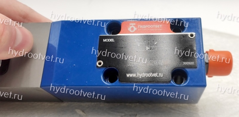 DBE6-1X/315G24K4M - Пропорциональный предохранительный клапан Ду6 (расход до 15 л/мин), давление регулировки до 315 бар, встроенные усилитель = нет, монтаж - на плиту