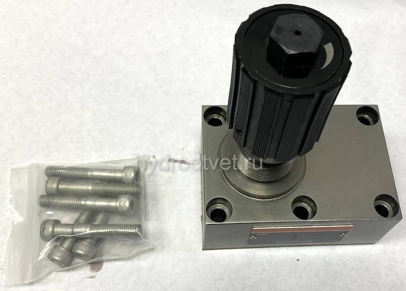 DRVP25-1-10 - Дроссель с обратным клапаном на плиту c рукояткой, Ду25