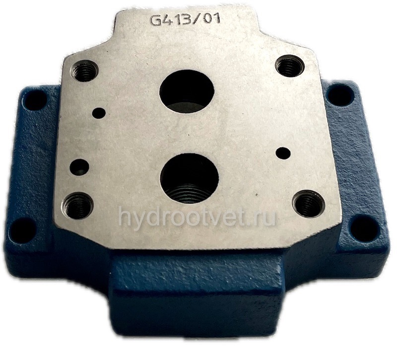 G413/01 - Стальная плита для монтажа клапанов типоразмера Ду25, стандарт ISO 5781