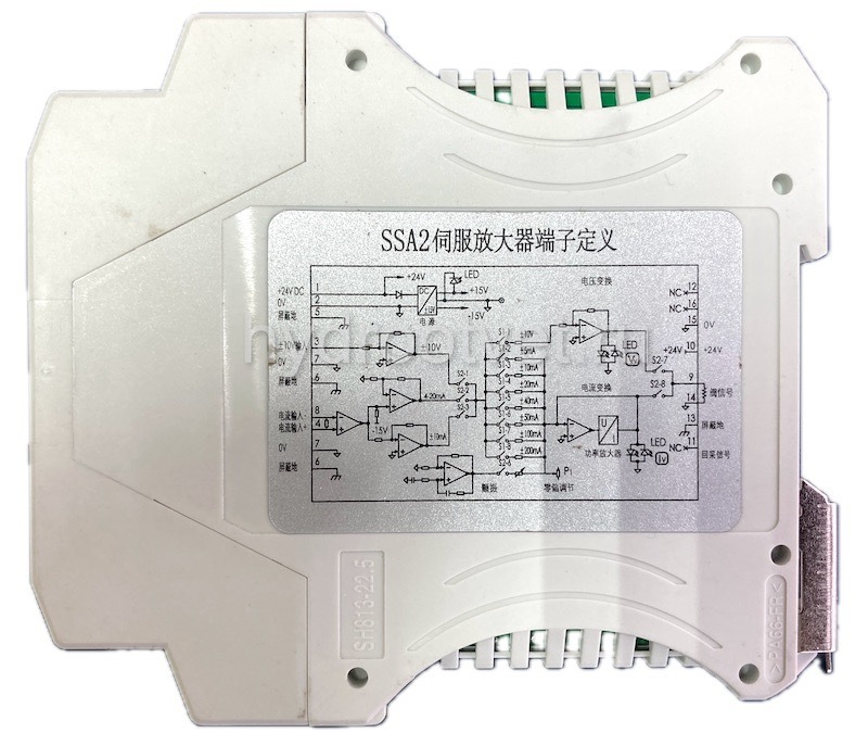 SSA2 - Внешний усилитель для сервоклапанов, питание 24В пост.тока, монтаж на DIN-рейку, входной сигнал ±10В или 4…20 мА