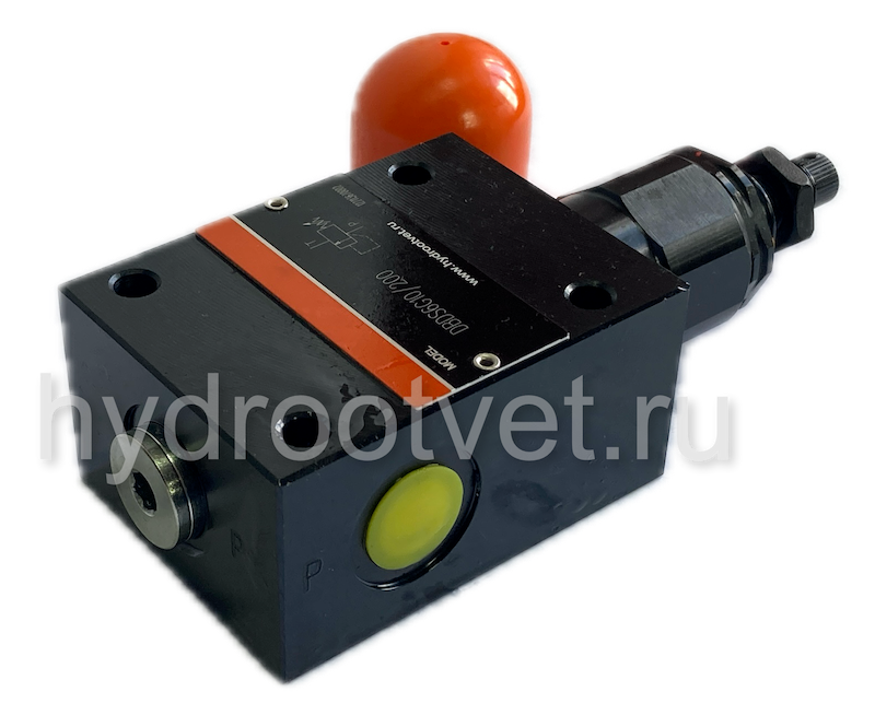 DBDS6G1X/25 - Предохранительный клапан прямого управления Ду6, давление регулировки до 25 бар, тип монтажа - резьбовой, элемент регулировки S = винт