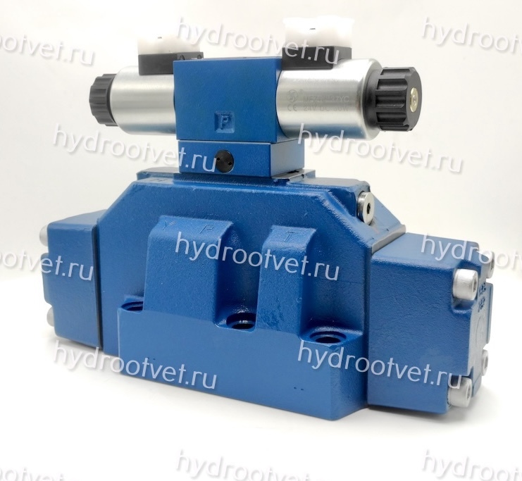 H-4WEH25J6X/6EG24N9ETK4/B10D3 - Гидрораспределитель с электроуправлением Ду25 схема J (34), напряжение G24, каналы управления ET - X и Y - внутренние
