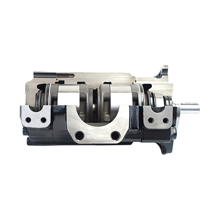 T6CCB22B221L00C100 - Пластинчатый нерегулируемый двухпоточный насос серии T6CC с рабочим объемом 70+70 см3