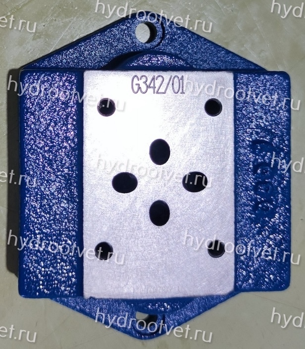 G342/01 - Стальная плита для монтажа клапанов типоразмера Ду6, стандарт ISO 4401-03 / CETOP03