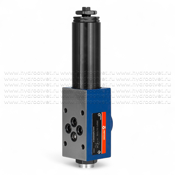 DR6DP2-5X/75YM - Редукционный клапан Ду 6 трехлинейный, прямого действия с давлением настройки до 75 бар, с элементом регулировки: 2 = винт, обратный клапан - М = нет