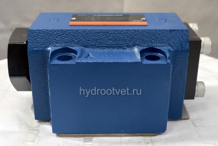 SL20PA1-40 - Гидрозамок для монтажа на плиту Ду20, дренаж - L = есть, А = с предварительным открытием (стандартный вариант), давление открытия 2,5 бар