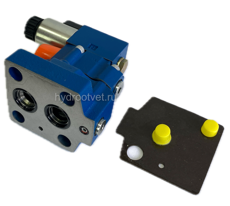 DBW20B2-5X/200CW220-50N9K4 - Предохранительный клапан Ду25 с давлением настройки до 200 бар, управление - X и Y - внутренние с разгрузкой B = открыт с электроуправлением W220