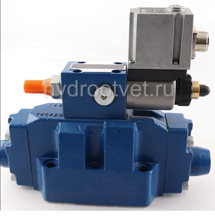 3DREME10P-6X/315YG24K31/A1V - Пропорциональный трехлинейный редукционный клапан со встроенным усилителем (OBE) и предохранительным клапаном, Ду10, давление регулировки до 315 бар, уплотнение V = FKM, сигнал управления A1 = 0–10 В