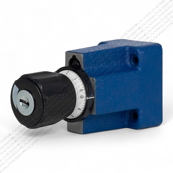 2FRM6B36-3X/3QRV - Регулятор расхода Ду 6 для монтажа на плиту, номинальный расход 3 л/мин, B = без доп. канала (стандарт), обратный клапан - есть