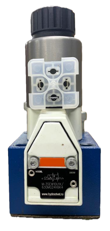 M-3SEW10U1X/630MG24N9K4 - Гидрораспределитель седельного типа Ду 10 с электроуправлением на 630 бар, схема U