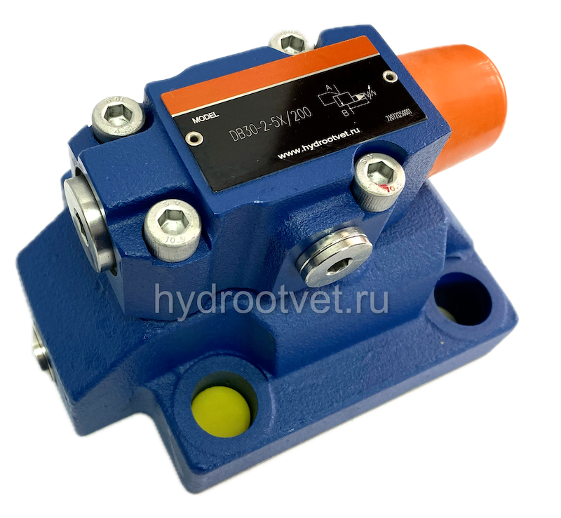 DB30-2-5X/315 - Предохранительный клапан Ду32 с давлением настройки до 315 бар, управление - X и Y - внутренние