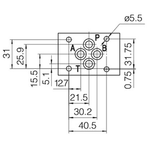 M-3SEW10U1X/420MG24N9K4 - Гидрораспределитель седельного типа Ду 10 с электроуправлением на 420 бар, схема U