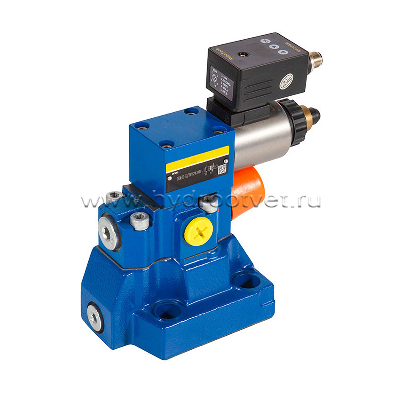 DBEME30-7X/50Y-8G24K31A1M - Пропорциональный предохранительный клапан со встроенным усилителем (OBE), Ду32, 0–10 В, регулировка давления до 50 бар, сигнал управления 0–10 В