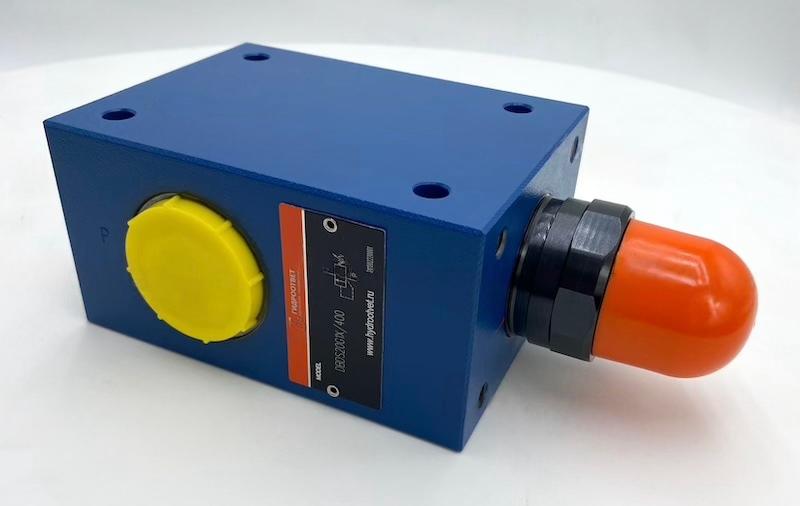 DBDS20G1X/400 - Предохранительный клапан прямого управления Ду20, давление регулировки до 400 бар, тип монтажа - резьбовой, элемент регулировки S = винт