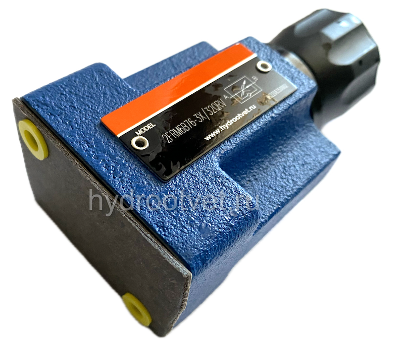 2FRM6B76-3X/16QMV - Регулятор расхода Ду 6 для монтажа на плиту, номинальный расход 16 л/мин, B = без доп. канала (стандарт), обратный клапан - M = нет