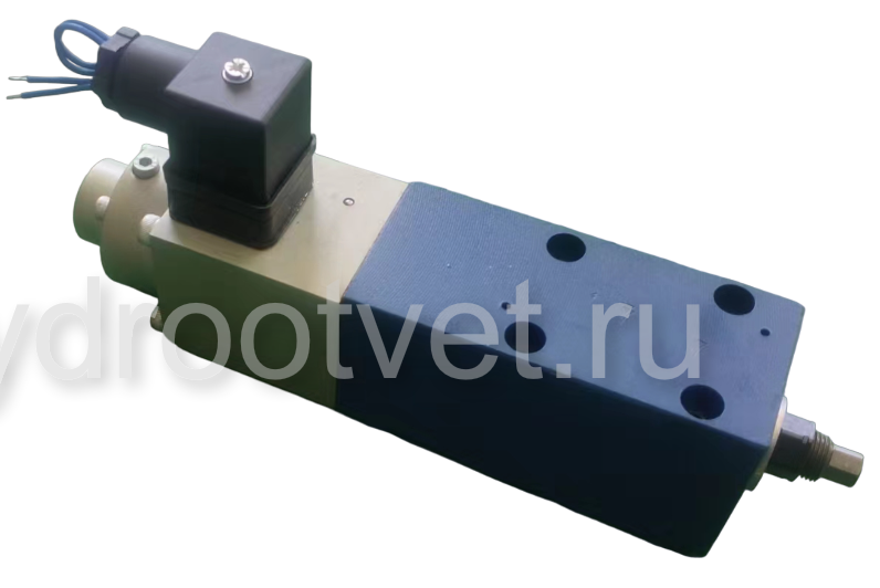 DBE6-1X/100G24K4M - Пропорциональный предохранительный клапан Ду6 (расход до 15 л/мин), давление регулировки до 100 бар, встроенные усилитель = нет, монтаж - на плиту