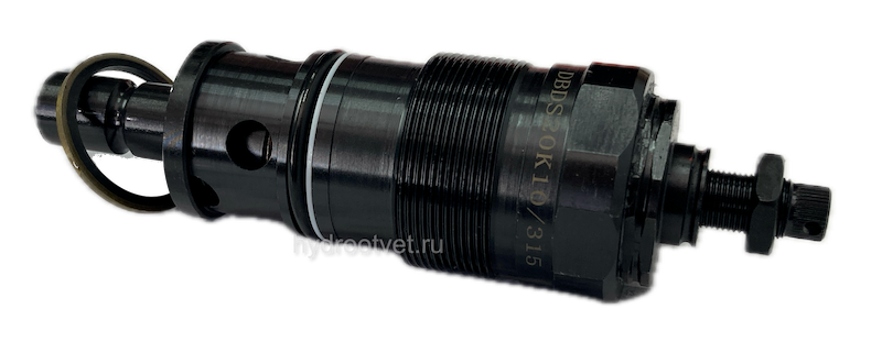 DBDS20K1X/315V - Предохранительный клапан прямого управления Ду20, давление регулировки до 315 бар, тип монтажа - встраиваемый, элемент регулировки S = винт