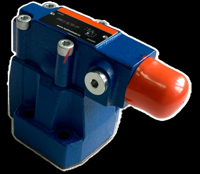 DA10-2-5X/315-17Y - Разгрузочный предохранительный клапан Ду10 с давлением настройки до 315 бар, с разностью срабатывания в 17%, внешний дренаж - Y = есть