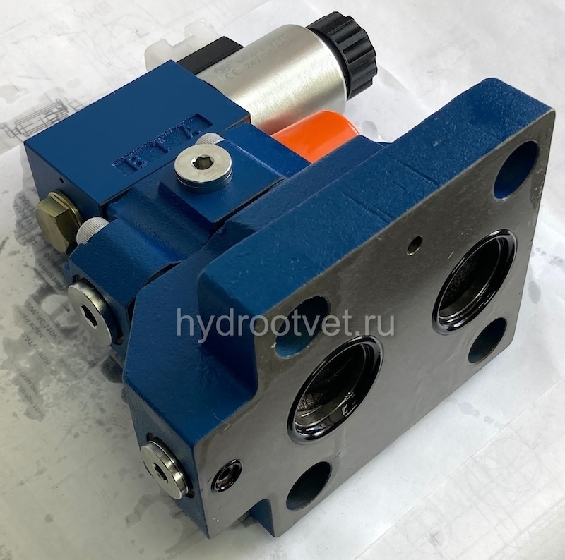 DBW30B2-5X/350CG24N9K4 - Предохранительный клапан Ду32 с давлением настройки до 350 бар, управление - X и Y - внутренние с разгрузкой B = открыт с электроуправлением G24