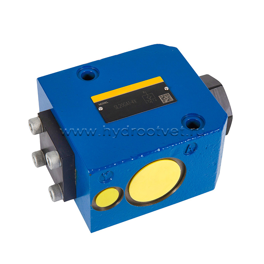 SL20GA1-40 - Гидрозамок Ду20, монтаж резьбовой, дренаж - L = есть, А = с предварительным открытием (стандартный вариант), давление открытия 2,5 бар