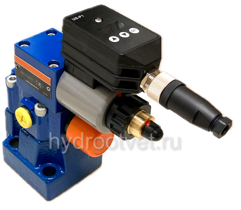 DBEME10-7X/50Y-8G24K31A1M - Пропорциональный предохранительный клапан со встроенным усилителем (OBE), Ду10, , регулировка давления до 50 бар, сигнал управления 0–10 В