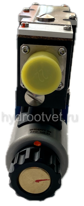 4WRAE6W1-30-2X/G24K31/A1V - Пропорциональный распределитель со встроенной электроникой Ду6, A1 = ±10 В, номинальный расход 30 л/мин, схема W1-