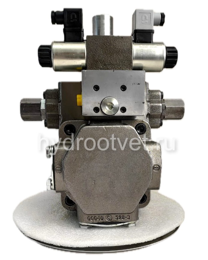 A4VSO40EO2/10R-PPB13N00 - Насос аксиально-поршневой регулируемый с наклонной шайбой, рабочий объем 40 см3, EO2 = электронное регулирование пропорциональным клапаном, номинальное давление 350 бар