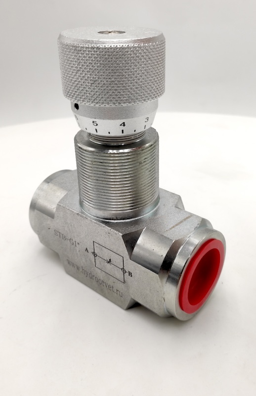 STB-G1-11-1 - Дроссель трубного монтажа c рукояткой, G1'', без обратного клапана