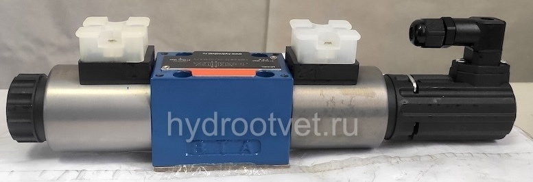 4WRE6W32-2X/G24K4/V - Пропорциональный распределитель с обратной связью по положению золотника без встроенной электроники Ду6, номинальный расход 32 л/мин, схема W