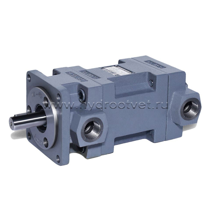 YB1-12.5/12.5U - Пластинчатый нерегулируемый сдвоенный насос с рабочим объемом 12,5+12,5 см3, взаимозаменяем с насосом НПл 12,5-12,5/6.3