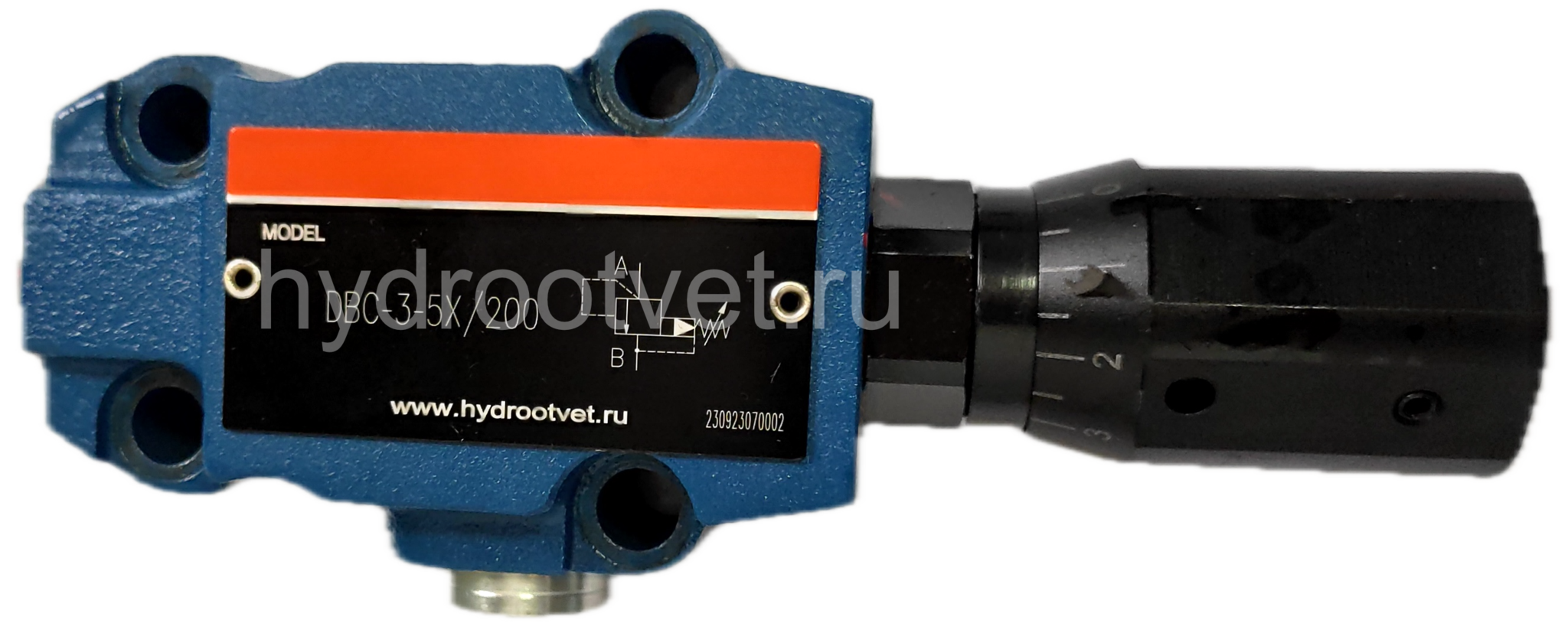 DBC30-2-5X/315 - Предохранительный клапан Ду32 с давлением настройки до 315 бар, управление - X и Y - внутренние