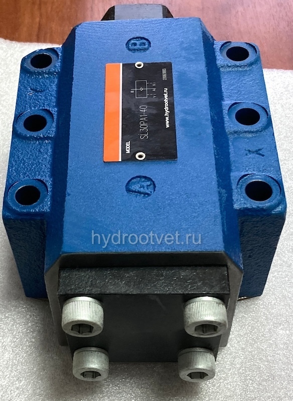 SV30PA1-40 - Гидрозамок для монтажа на плиту Ду32, дренаж - P = нет, А = с предварительным открытием (стандартный вариант), давление открытия 2,5 бар