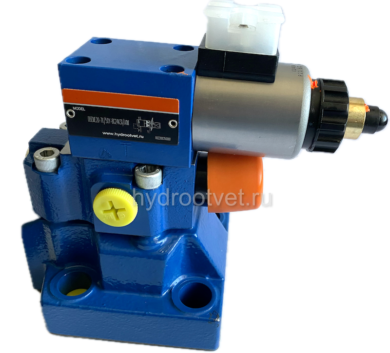 DBEM20-7X/50YG24K4M - Пропорциональный предохранительный клапан без усилителя, Ду25, регулировка давления до 50 бар, сигнал управления 1600 мА