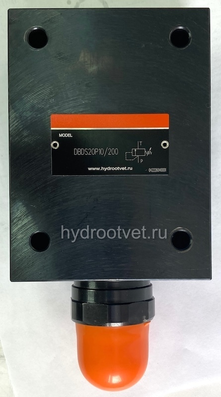 DBDS20P1X/400 - Предохранительный клапан прямого управления Ду20, давление регулировки до 400 бар, тип монтажа - на плиту, элемент регулировки S = винт