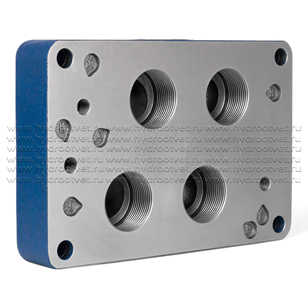 G156/01 - Стальная плита для монтажа клапанов типоразмера Ду25, стандарт ISO 4401-08 / CETOP08