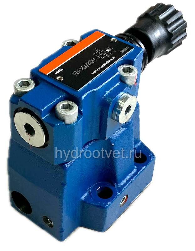 DZ10-1-5X/200XY - Клапан последовательности непрямого действия Ду10, с обратным клапаном с давлением регулировки до 200 бар, каналы управления X и Y - внешние