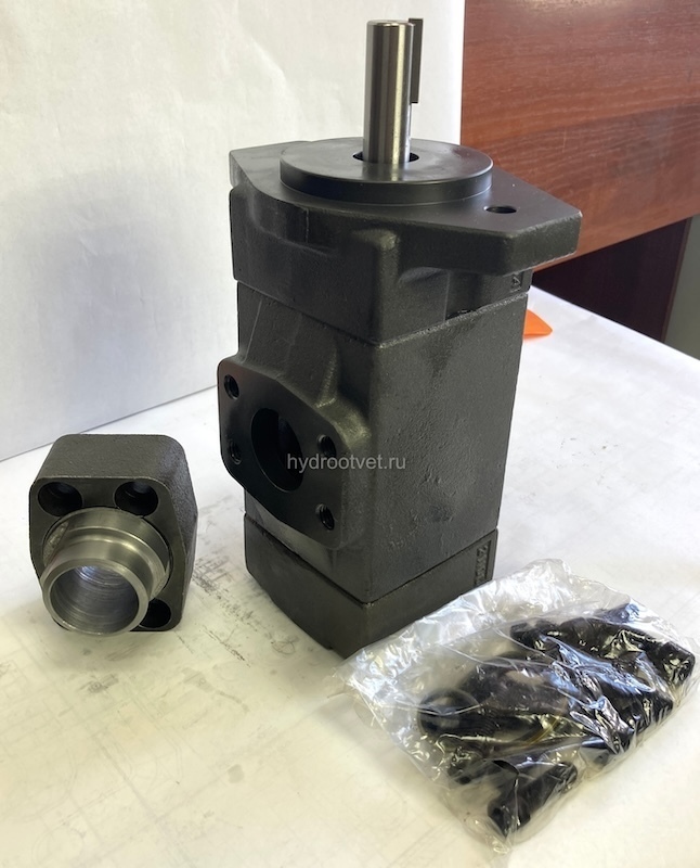 PV2R11-6/8RBAU1 - Пластинчатый нерегулируемый насос сдвоенный с рабочим объемом 6,1+8,5 см3, взаимозаменяем с насосом НПл 5-8/16