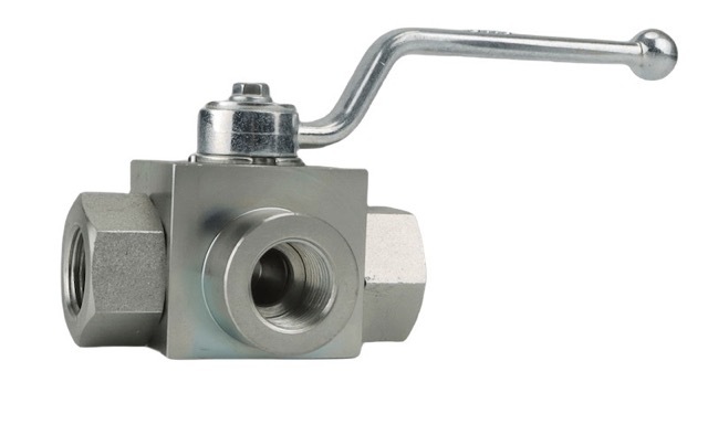 KHB3K-G3/8-L-1111-01-1 - Шаровой кран 3/2 на высокое давление, резьба G3/8"