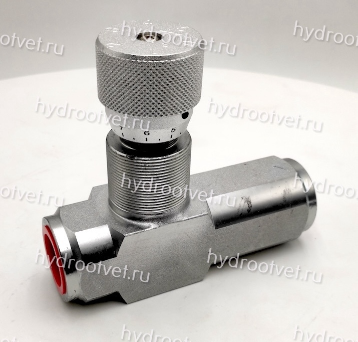 STU-G1-1111-1 - Дроссель трубного монтажа c рукояткой, G1", с обратным клапаном