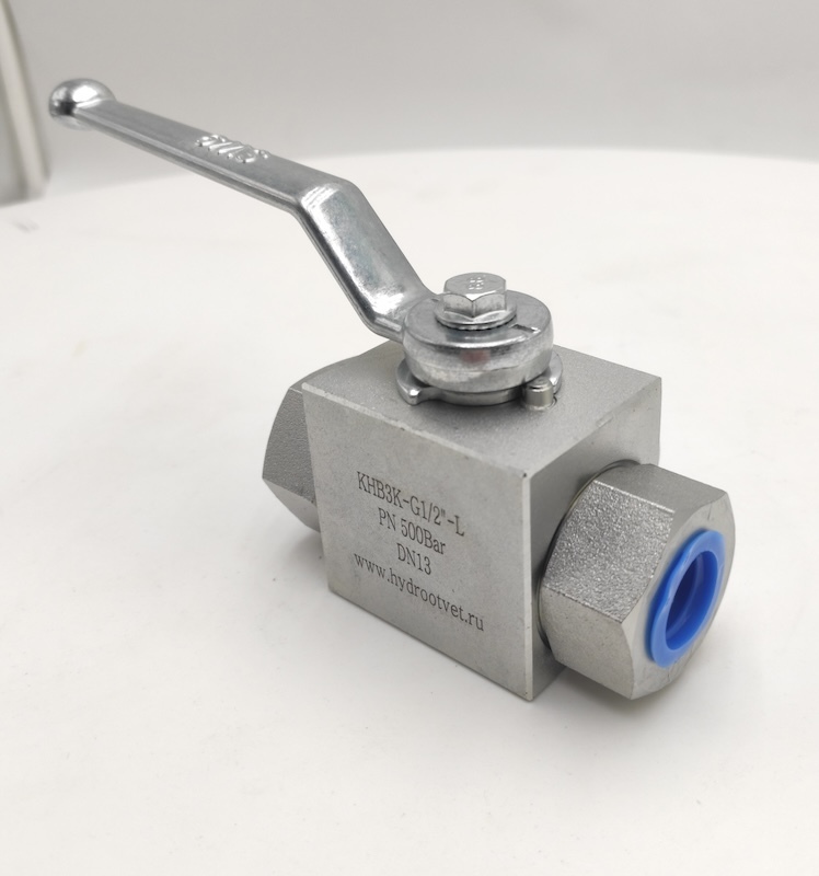 KHB3K-G1/2-L-1111-01-1 - Шаровой кран 3/2 на высокое давление, резьба G1/2"