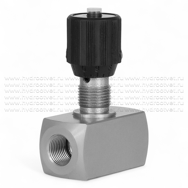 DV10-1-10/V - Дроссель трубного монтажа c рукояткой, G3/8, обратный клапан - нет