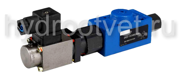 DRE6-1X/100MG24K4M - Пропорциональный редукционный клапан Ду6, давление регулировки до 100 бар, монтаж - на плиту