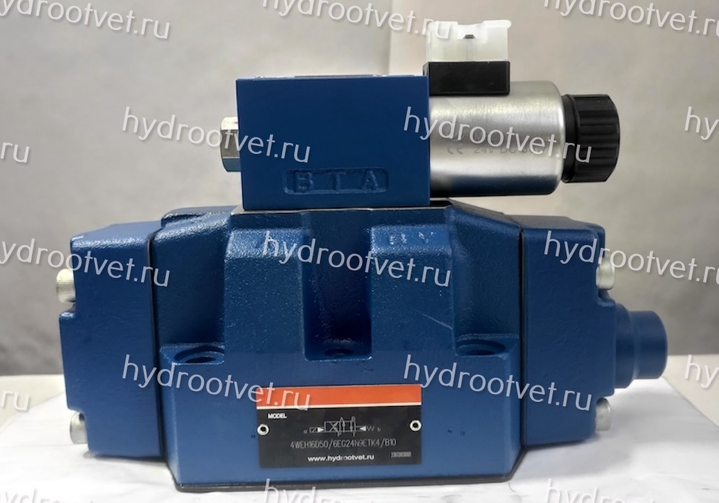 4WEH16D7X/6EG24N9ETK4/B10 - Гидрораспределитель с электроуправлением Ду16 схема D (574А), напряжение G24, каналы управления ET - X и Y - внутренние