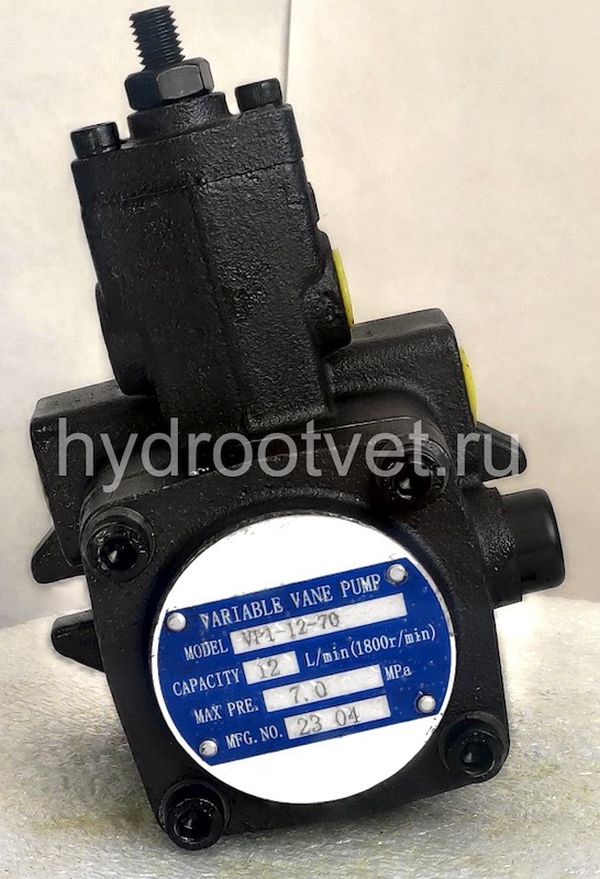 VP1-12-35 - Пластинчатый регулируемый насос, с рабочим объемом 6,6 см3, диапазон регулировки давления 15-35 бар, аналог насосов PVE-006PC2-R00B/30N