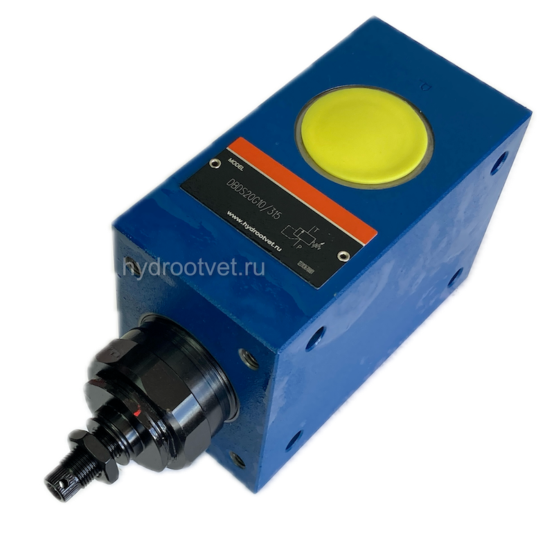 DBDS20G1X/100 - Предохранительный клапан прямого управления Ду20, давление регулировки до 100 бар, тип монтажа - резьбовой, элемент регулировки S = винт