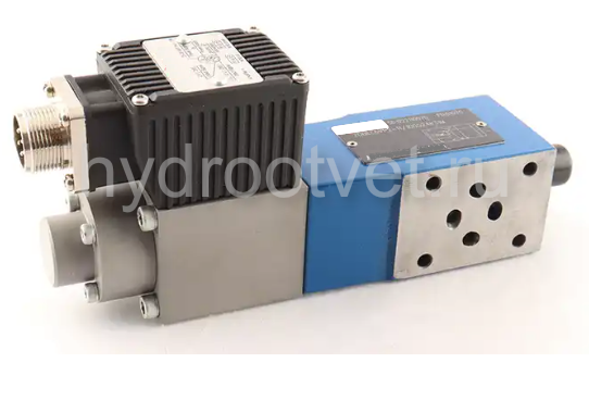 ZDBEE6VP2-1X/50G24K31M - Пропорциональный предохранительный клапан Ду6 (расход до 30 л/мин), давление регулировки до 50 бар, встроенные усилитель = есть, монтаж - модульный