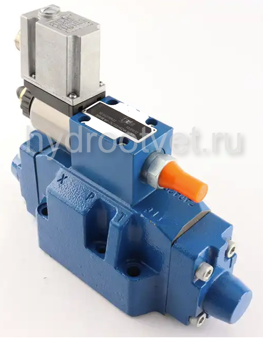 3DREME16P-6X/200YG24K31/A1V - Пропорциональный трехлинейный редукционный клапан со встроенным усилителем (OBE) и предохранительным клапаном, Ду16, давление регулировки до 200 бар, уплотнение V = FKM, сигнал управления A1 = 0–10 В