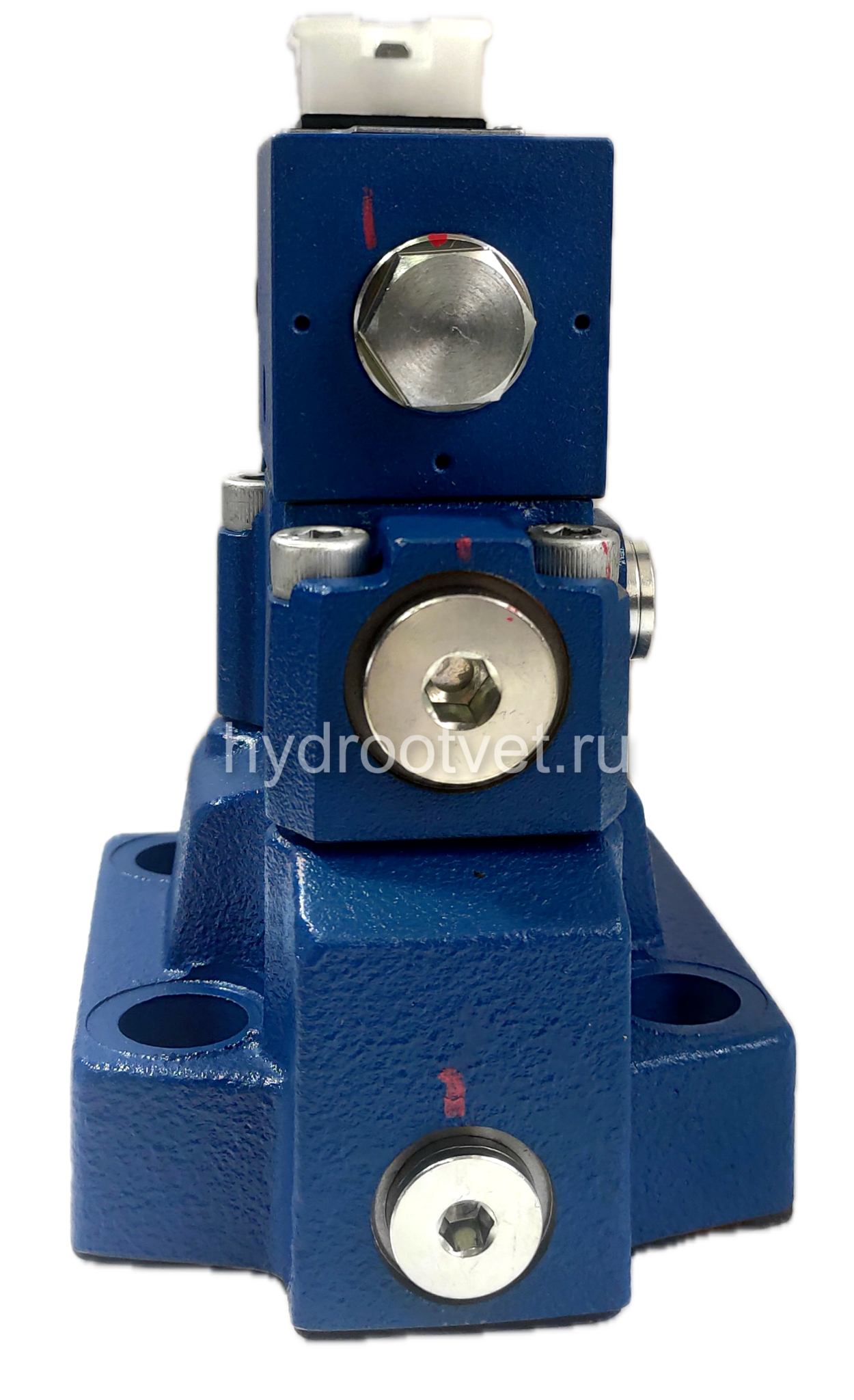 DBW20B2-5X/200CW110-50N9K4 - Предохранительный клапан Ду25 с давлением настройки до 200 бар, управление - X и Y - внутренние с разгрузкой B = открыт с электроуправлением W110